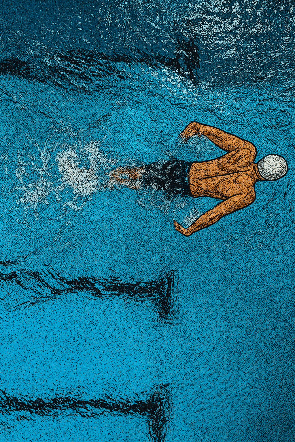 Mężczyzna na basenie